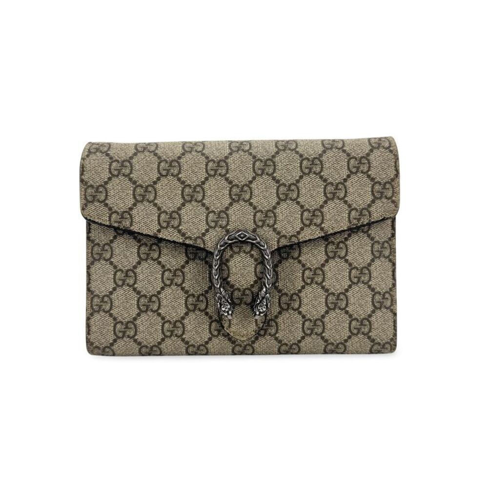 Gucci Dionysus GG Supreme Mini Chain Bag Beige